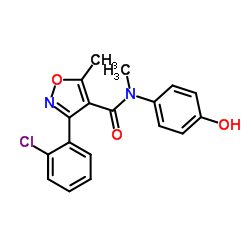 3-(2-Chlorophenyl)-N-(4-hydroxyphenyl)-N,5-dimethyl-1,2-oxazole-4-carboxamide Structure