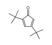 2,4-di-tert-butyl-2,4-cyclopentadien-1-one结构式