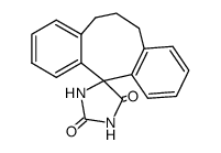 6,7-Dihydrospiro[dibenzo[a,d]cyclooctene-12(5H),4'-imidazolidine]-2',5'-dione Structure