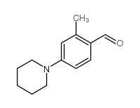 2-甲基-4-哌啶-1-苯甲醛结构式
