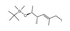 (4S,5S)-5-((1,1-dimethylethyl)dimethylsiloxy)-2,4-dimethyl-1-iodo-2-hexene结构式