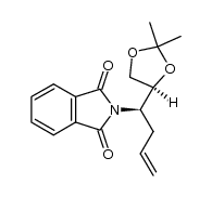 (2R,3R)-1,2-isopropylidene-3-phthalimidohex-5-ene-1,2-diol结构式