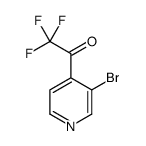 1-(3-bromopyridin-4-yl)-2,2,2-trifluoroethanone structure