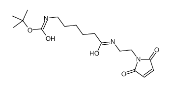 N-(2-MALEIMIDOETHYL)-6-T-BOC-AMINOHEXANAMIDE结构式