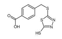 4-(5-MERCAPTO-1,3,4-THIADIAZOL-2-YLTHIOMETHYL)-BENZOICACID structure