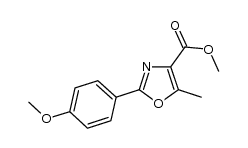 methyl 2-(4-methoxyphenyl)-5-methyloxazole-4-carboxylate Structure