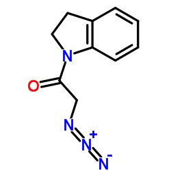 2-Azido-1-(2,3-dihydro-1H-indol-1-yl)ethanone结构式