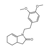1-(3,4-dimethoxy-phenethyl)-1,3,3a,4,5,6-hexahydro-indol-2-one Structure