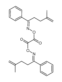 4-methyl-1-phenylpent-4-en-1-one O-(2-(((4-methyl-1-phenylpent-4-en-1-ylidene)amino)oxy)-2-oxoacetyl) oxime结构式