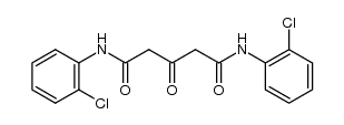 3-oxo-glutaric acid bis-(2-chloro-anilide)结构式