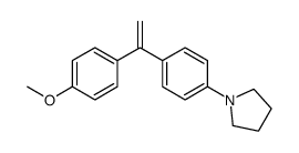 1-[4-[1-(4-methoxyphenyl)ethenyl]phenyl]pyrrolidine结构式