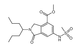 methyl 6-[(methylsulfonyl)amino]-1-oxo-2-(1-propylbutyl)isoindoline-4-carboxylate Structure