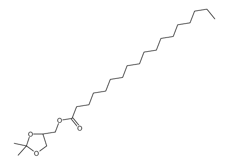 [(4S)-2,2-dimethyl-1,3-dioxolan-4-yl]methyl octadecanoate结构式