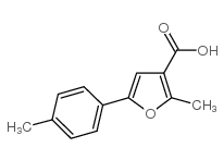 3-FURANCARBOXYLIC ACID, 2-METHYL-5-(4-METHYLPHENYL)- Structure