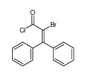 2-bromo-3,3-diphenylprop-2-enoyl chloride结构式