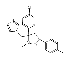 (3S,5R)-3-(4-chlorophenyl)-3-(imidazol-1-ylmethyl)-2-methyl-5-(4-methylphenyl)-1,2-oxazolidine Structure