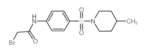 2-Bromo-N-{4-[(4-methyl-1-piperidinyl)sulfonyl]-phenyl}acetamide结构式