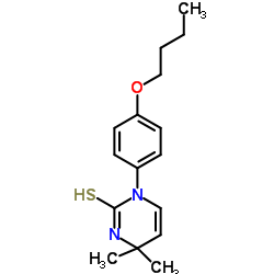 1-(4-Butoxyphenyl)-4,4-dimethyl-3,4-dihydro-2(1H)-pyrimidinethione结构式