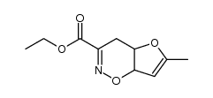 ethyl 4a,7-dihydro-6-methyl-4H-furo[2,3-e]-1,2-oxazine-3-carboxylate结构式