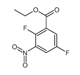 ethyl 2,5-difluoro-3-nitrobenzoate Structure