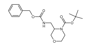 tert-butyl 3-({[(benzyloxy)carbonyl]amino}methyl)morpholine-4-carboxylate结构式