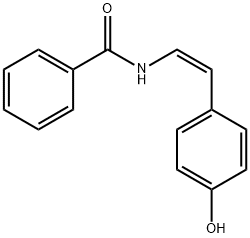 顺-4-羟基苯乙烯基苯甲酰胺结构式