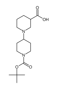 1'-(tert-Butoxycarbonyl)-[1,4'-bipiperidine]-3-carboxylic acid structure