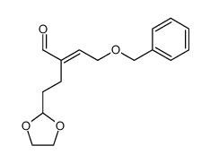 6-benzyloxy-4-formylhex-4E-en-1-al ethyleneacetal Structure