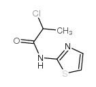 2-chloro-N-1,3-thiazol-2-ylpropanamide Structure