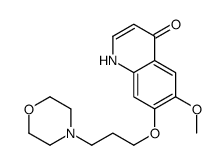 6-Methoxy-7-[3-(4-morpholinyl)propoxy]-4-quinolinol structure