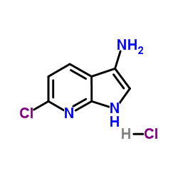 3-Amino-6-cloro-7-azaindole hydrochloride结构式