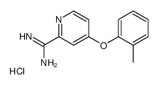 4-(2-methylphenoxy)pyridine-2-carboximidamide,hydrochloride Structure