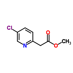 methyl 2-(5-chloropyridin-2-yl)acetate结构式