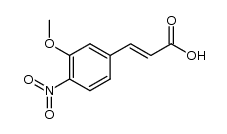 3-(3-Methoxy-4-nitrophenyl)-2-propenoic acid结构式