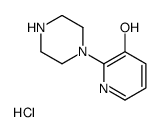 2-(1-哌嗪基)-3-吡啶醇盐酸盐结构式