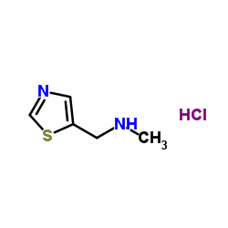 N-Methyl-1-(thiazol-5-yl)Methanamine hydrochloride structure