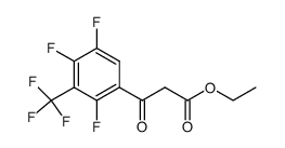 ethyl 2,4,5-trifluoro-β-oxo-3-(trifluoromethyl)benzenepropanoate Structure