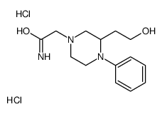 2-[3-(2-hydroxyethyl)-4-phenylpiperazin-1-yl]acetamide,dihydrochloride Structure