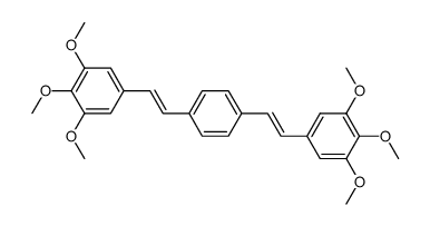 1,4-bis(3,4,5-trimethoxystyryl)benzene结构式