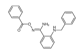 O-benzoyl-2-benzylaminobenzamide oxime Structure