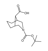3-tert-butoxycarbonyl-3-azabicyclo[3.3.1]nonane-9-carboxylic acid结构式