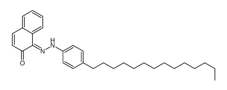 1-[(4-tetradecylphenyl)hydrazinylidene]naphthalen-2-one结构式
