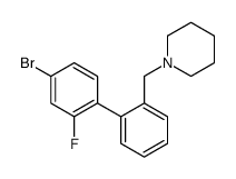 1-[(4-Bromo-2-fluorophenyl)methyl]piperidine结构式