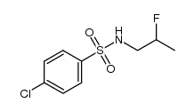 4-chloro-N-(2-fluoropropyl)-benzenesulfonamide结构式