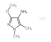 3-methoxy-1,5-dimethyl-1H-pyrazol-4-amine(SALTDATA: HCl)结构式