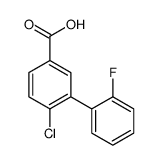 4-chloro-3-(2-fluorophenyl)benzoic acid结构式