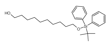 10-(tert-butyldiphenylsilanyloxy)decan-1-ol结构式
