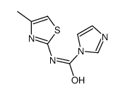 n-(4-甲基噻唑-2-基)-1H-咪唑-1-甲酰胺结构式
