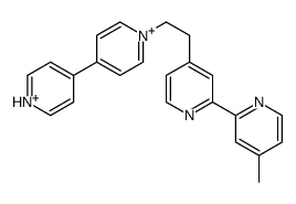 2-(4-methylpyridin-2-yl)-4-[2-(4-pyridin-1-ium-4-ylpyridin-1-ium-1-yl)ethyl]pyridine Structure