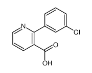 2-(3-chlorophenyl)pyridine-3-carboxylic acid Structure
